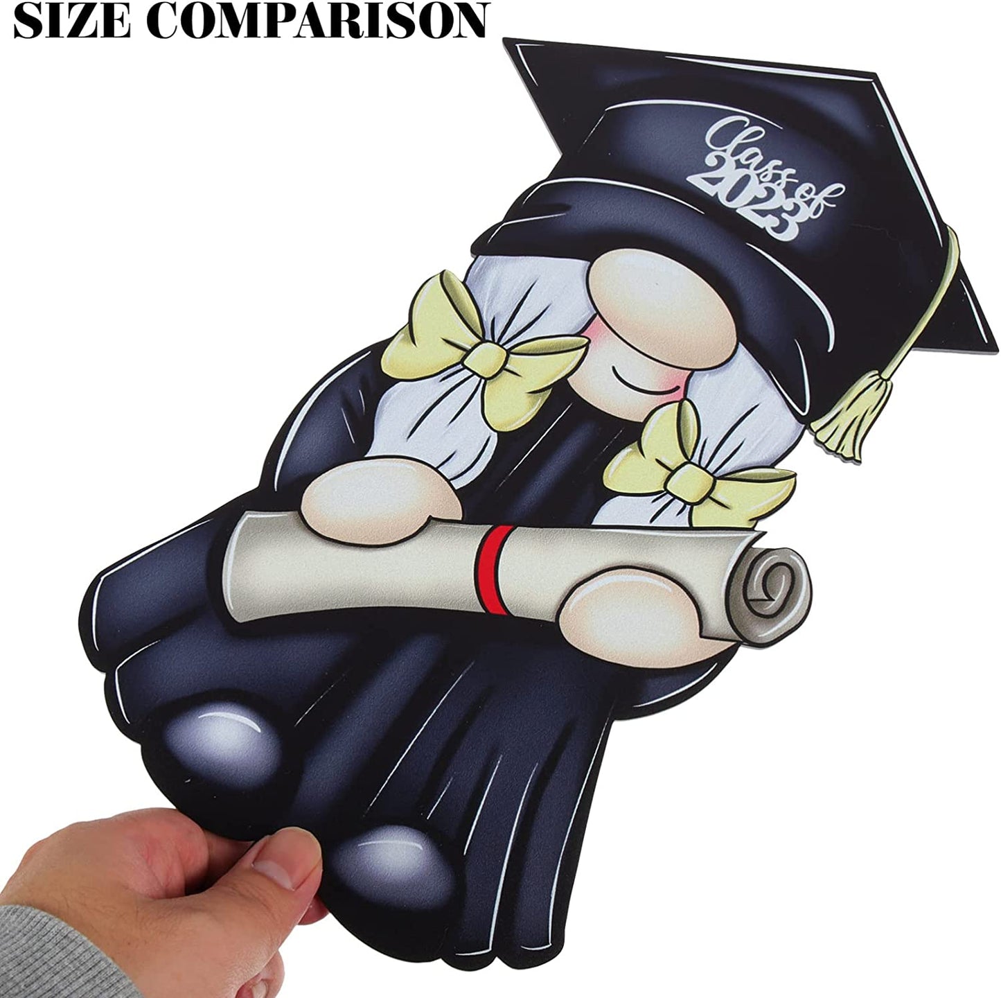 Outdoor Decor Gnome Congrats Grad Yard Signs with Stakes Graduation Decorations 2023 Graduation Lawn Outdoor Decoration Graduation Party Favor Letter Sign