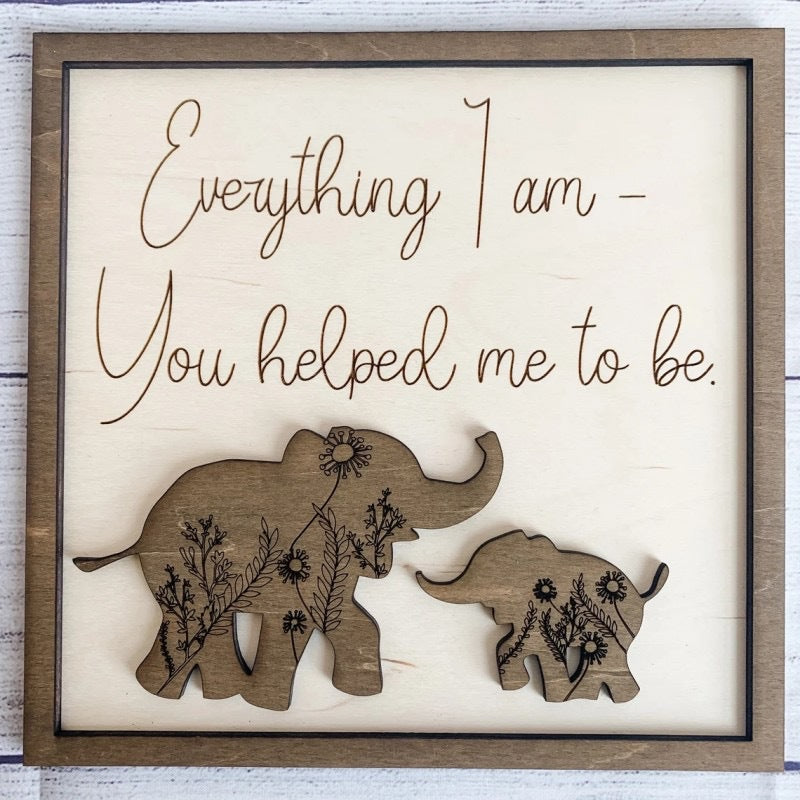Gifts for Mom Mother's Day gift elephant brown bear photo frame creative gift home art decoration