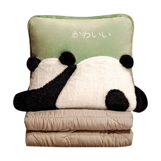 Cute Panda Multifunctional Fold Soft Stuffed Throw Pillow Quilt