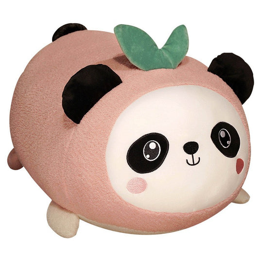Panda Fruit Peach Plush Doll Soft Stuffed Children Gift Toys