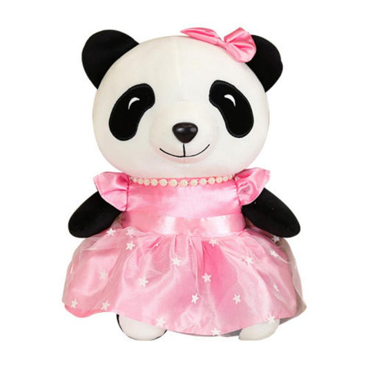 Cartoon Pearl Dress Panda Kids Present Plush Doll Soft stuffed Children Gift Toys